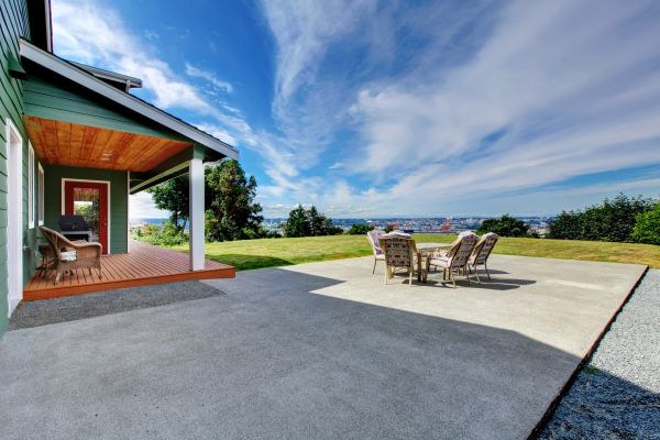 Backyard Concrete Paving in Cedar Falls