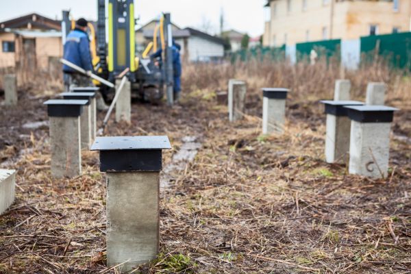 Concrete Piling Installation in Cedar Falls
