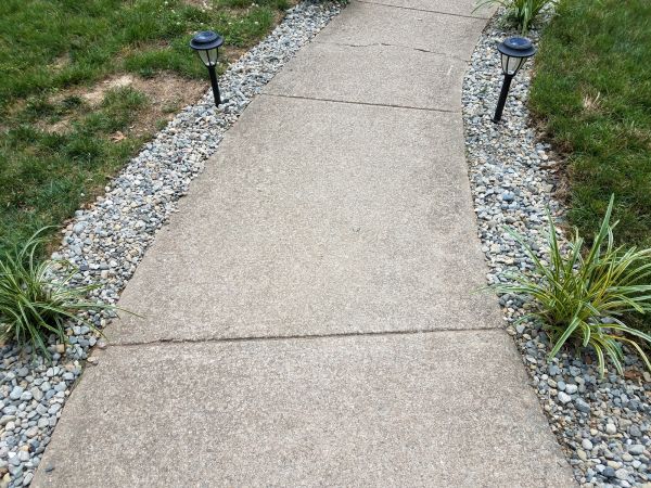 Cement Path Construction in Cedar Falls